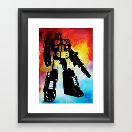 Optimus Prime Painting Framed Art Print