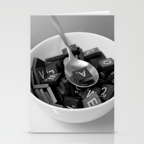 Alphabet Soup Stationery Cards