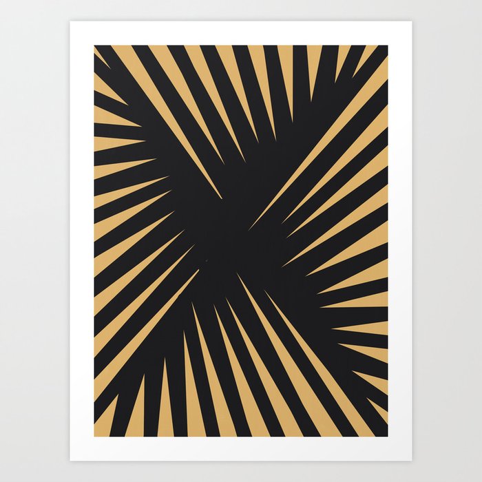 Palm leaf pattern 02 Art Print