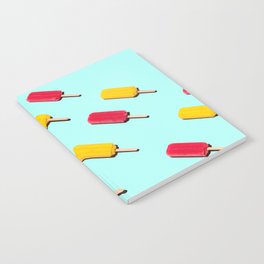 Red and Yellow Popsicles Arranged in a Pattern Notebook