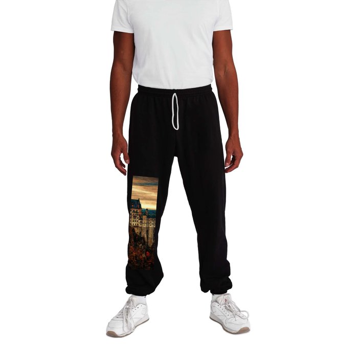 The Castle of Mad King Ludwig, Autumn, Neuschwanstein Castle, Bavaria, Germany landscape painting Sweatpants