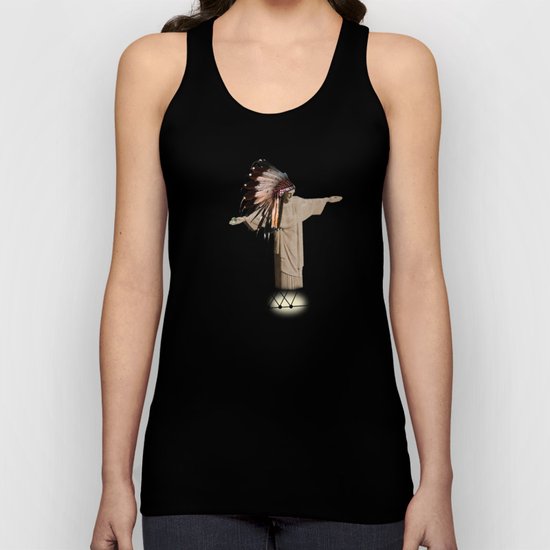 What if the Christ was an indian ?! Unisex Tank Top