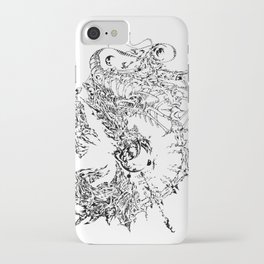 No.1 abstract drawing from EssisW iPhone Case