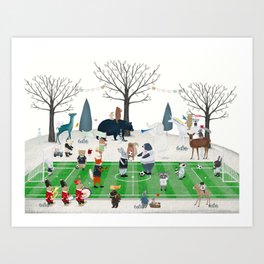 little soccer time Art Print