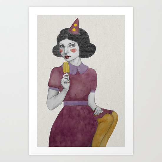 Andria dressed more colourful Art Print