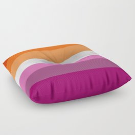 Lesbian Pride Flag Floor Pillow