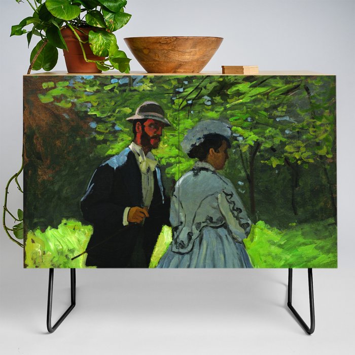 Bazille and Camille_Claude Monet  French impressionist painter (1840-1926) Credenza
