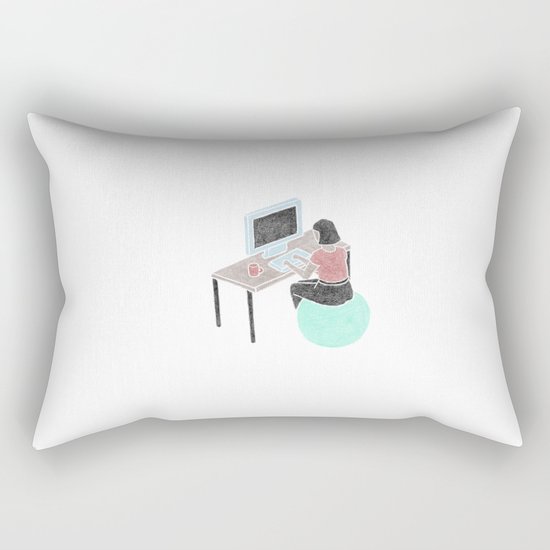 Office Bounce Rectangular Pillow