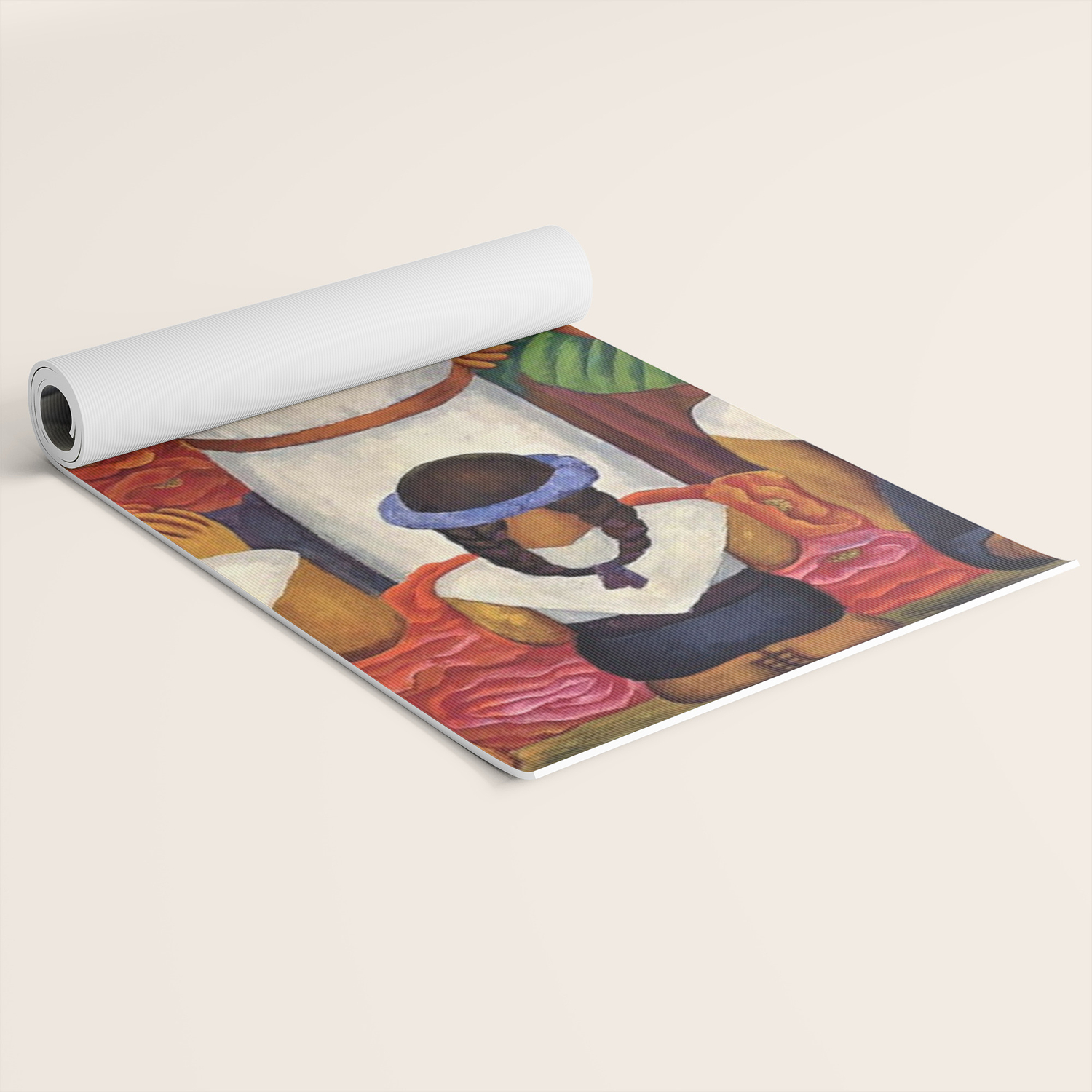 Flower Festival No 2 Feast Of Santa Anita By Diego Rivera Yoga Mat By Jeanpaulferro Society6