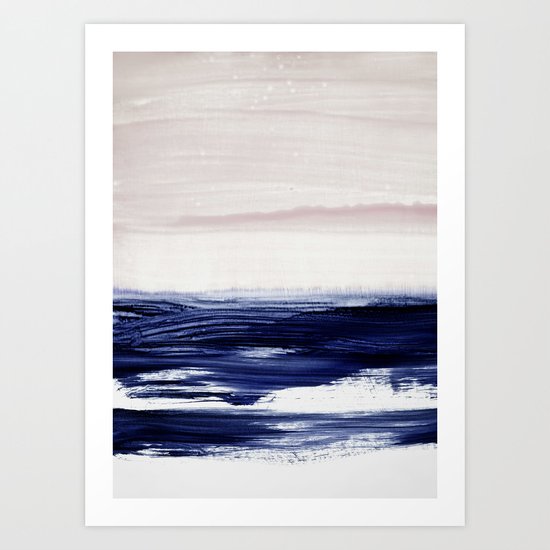 blue sea Art Print