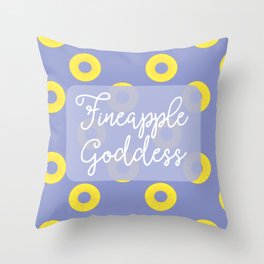 Fineapple Goddess Throw Pillow