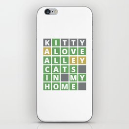 I love all cats in my home iPhone Skin