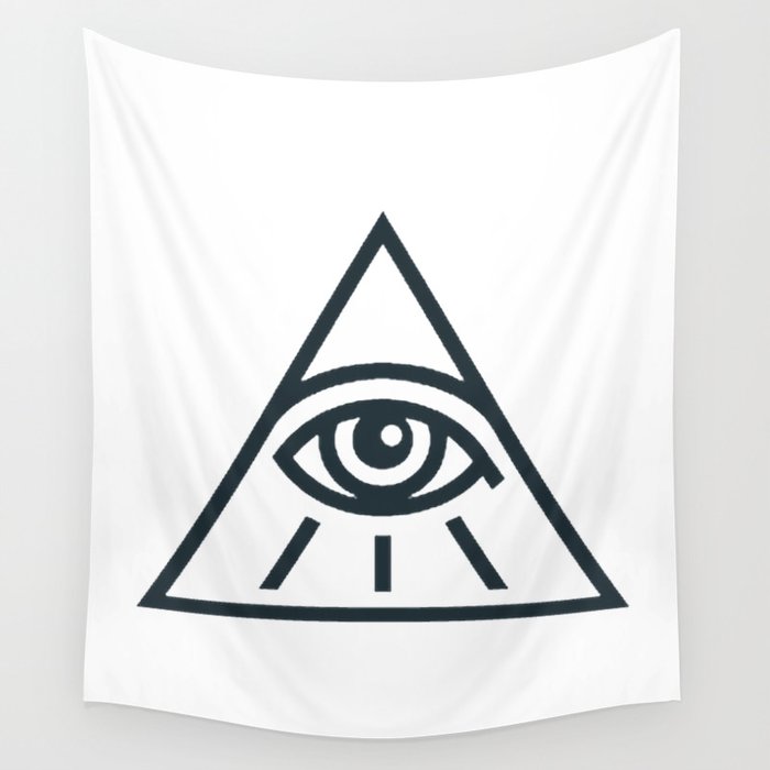 All Seeing Eye - Illuminati Pyramid Version 1 Wall Tapestry