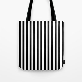 Stripe Black And White Bengal Vertical Line Bold Minimalist Stripes Lines Drawing Tote Bag