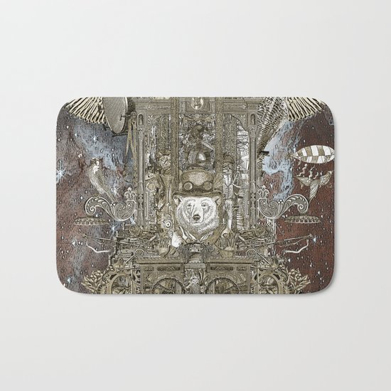 Steampunk Space Transport Bath Mat
