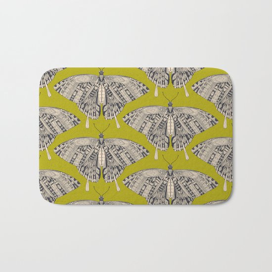 swallowtail butterfly citron basalt Bath Mat