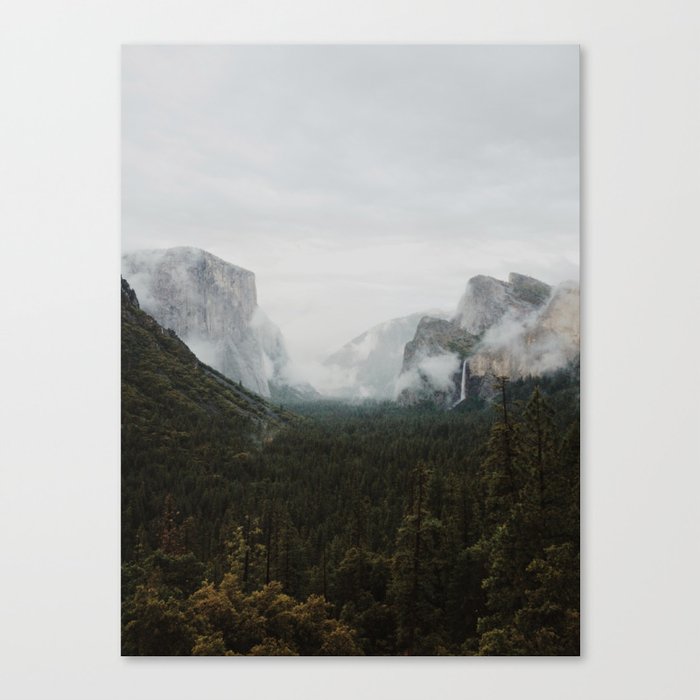 Yosemite Fog Canvas Print