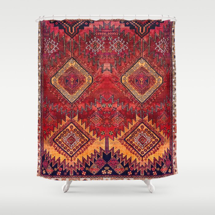 N200 - Berber Moroccan Heritage Oriental Traditional Moroccan Style Shower Curtain