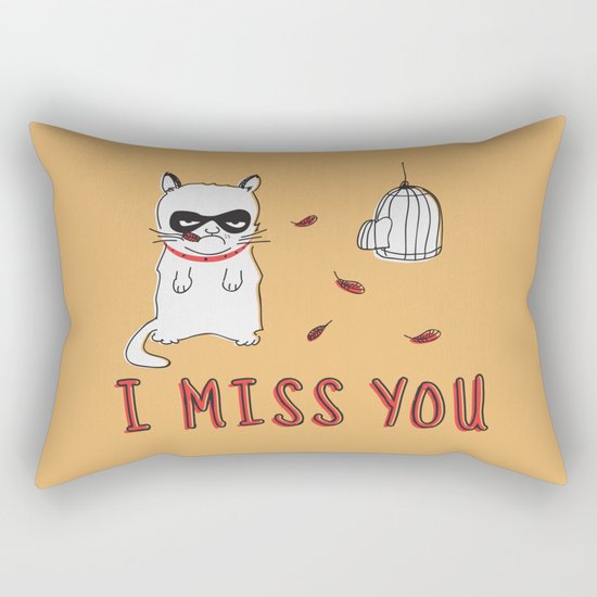 I Miss You Rectangular Pillow