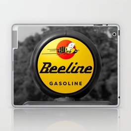 Beeline Gasoline Petrol Gas Station Globe Vintage Oil Company Petroliana Geared Laptop Skin
