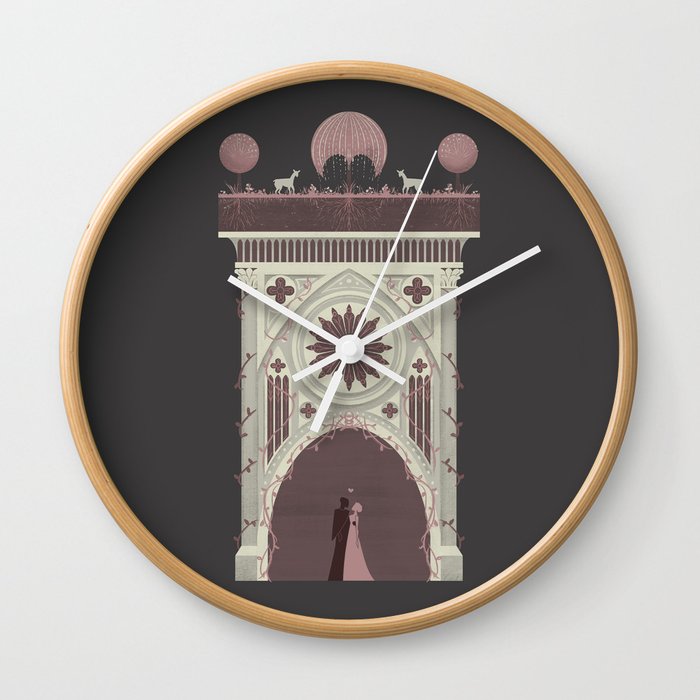 Union of Hades and Persephone - Pink Wall Clock