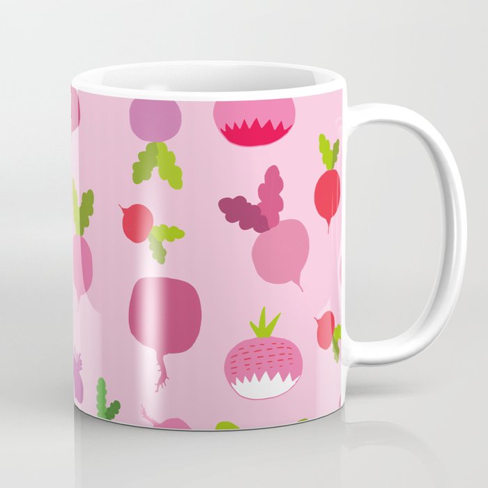 Pink Radish Coffee Mug