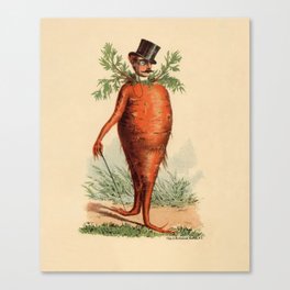 Victorian Carrot Man Canvas Print