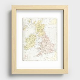 Geography of the British Isles from ten different standpoints, with twenty-one maps (1886) by Thomas Recessed Framed Print