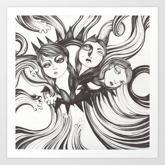 Caída al vacío Art Print