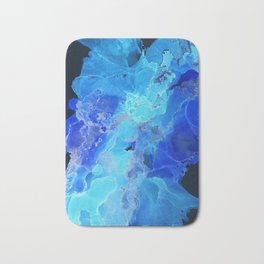 Deep blue heaven Bath Mat | Seethrough, Ocean, Alcoholink, Ink, Clouds, Underwater, Invert, Water, Digital, Waves 