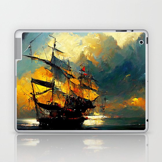 Sailing at Sunset Laptop & iPad Skin