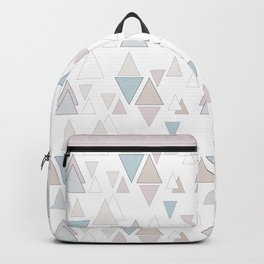 Geometric pattern , pastel triangles Backpack