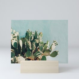 Prickly pear cactus in Marfa, West Texas Mini Art Print