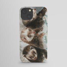 Lovely ferrets iPhone Case