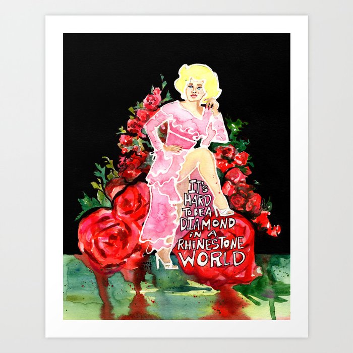 Dolly Parton Diamond Art Print