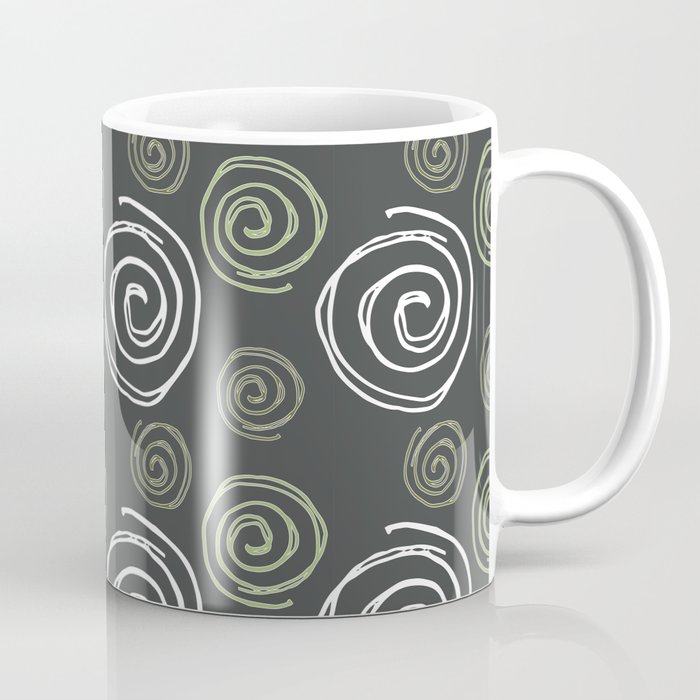 Twirly Swirly Green Coffee Mug