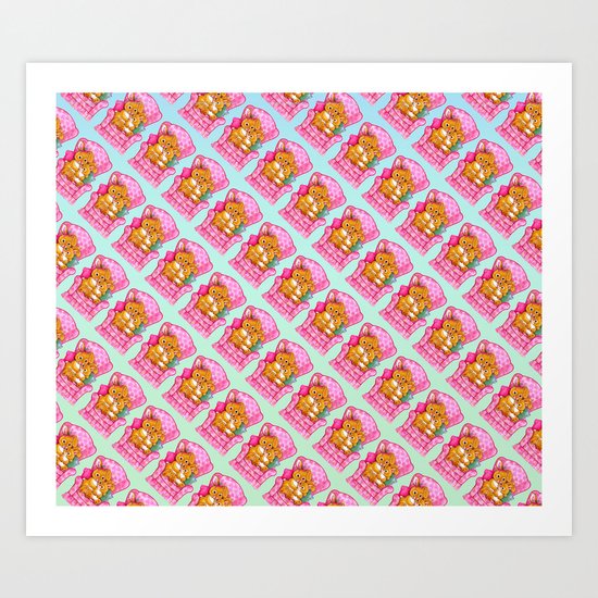 Huggin Bunnies Art Print