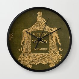 Peter and Wendy Antique Book Cover First Edition  Wall Clock