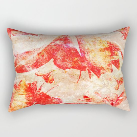 Abstract Amaryllis Rectangular Pillow