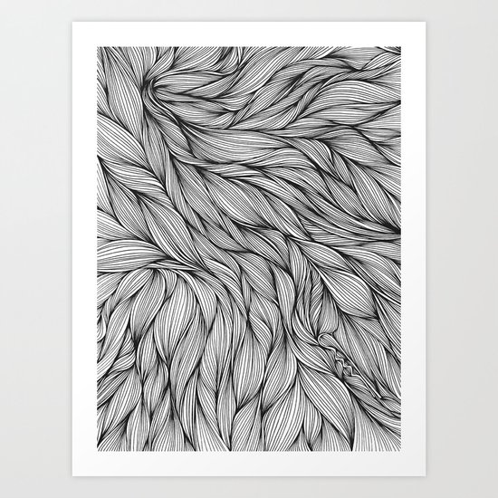 Pin in a Hairstack Art Print