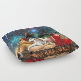 Vibrations of the Universe Floor Pillow