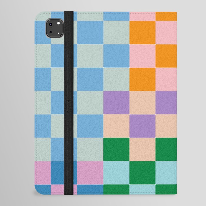 Checkerboard Collage iPad Folio Case