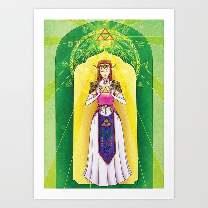 Princess Zelda - Triforce of Wisdom Art Print
