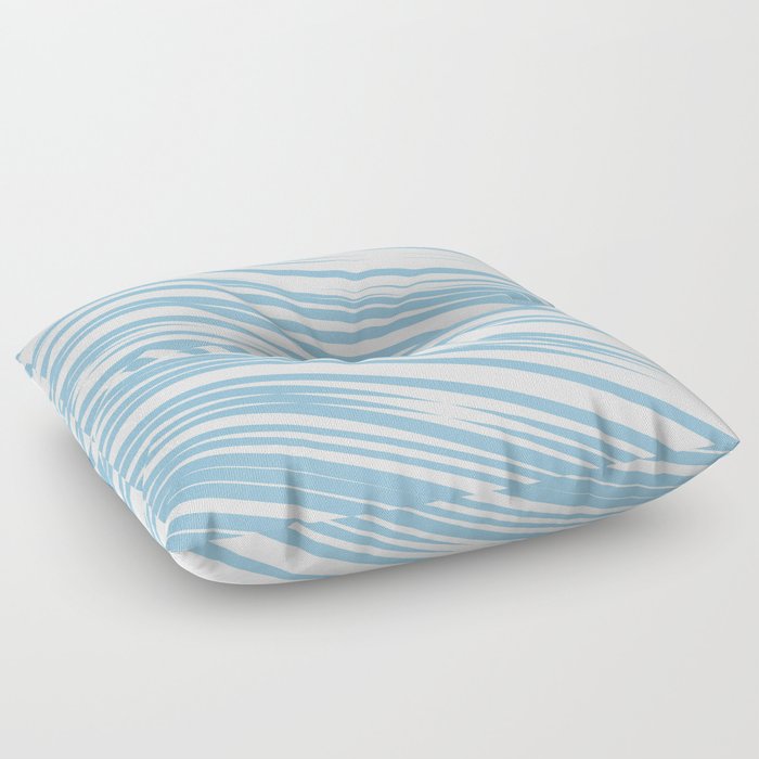 Light blue stripes background Floor Pillow