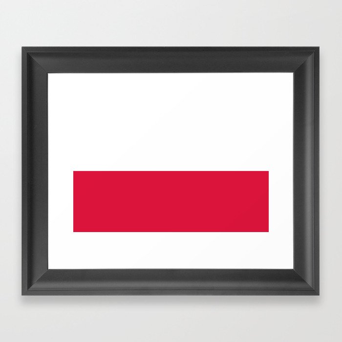 National flag of Poland Framed Art Print