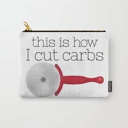 This Is How I Cut Carbs Carry-All Pouch | Foodpun, Pizza, Funnysayingpizza, Cartoon, Food, Funnyfood, Carbs, Funny, Foodpuns, Yummy 