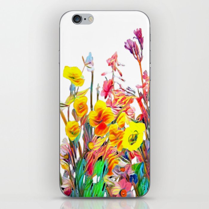 Natures Flowers Painted iPhone Skin