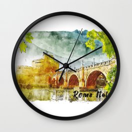 Rome Italy trip Wall Clock