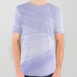 Light Periwinkle Purple Abstract Lines All Over Graphic Tee