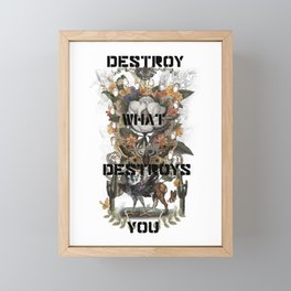 Destroy! Framed Mini Art Print